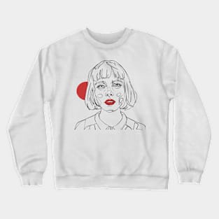 Abstraction Girl Crewneck Sweatshirt